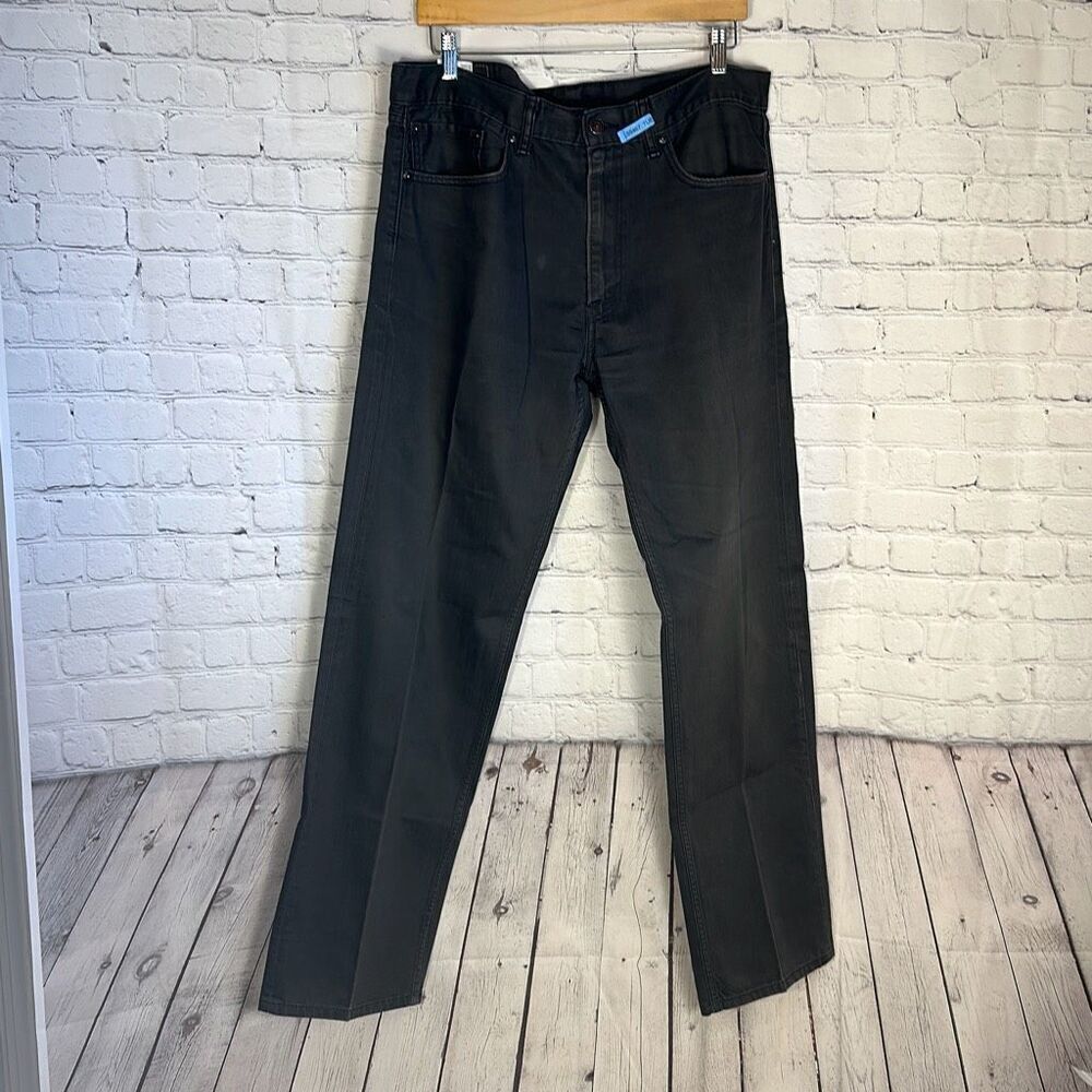 Levi’s Mens 505 Straight Black Jeans Denim size W36 x L34